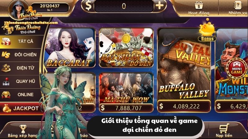 Giới thiệu tổng quan về game đại chiến đỏ đen