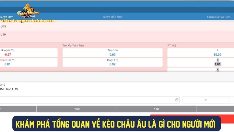 Tìm hiểu khái niệm kèo châu âu là gì